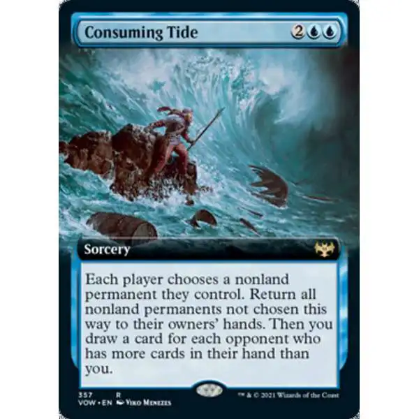 MtG Trading Card Game Innistrad: Crimson Vow Rare Consuming Tide #357 [Extended Art FOIL]
