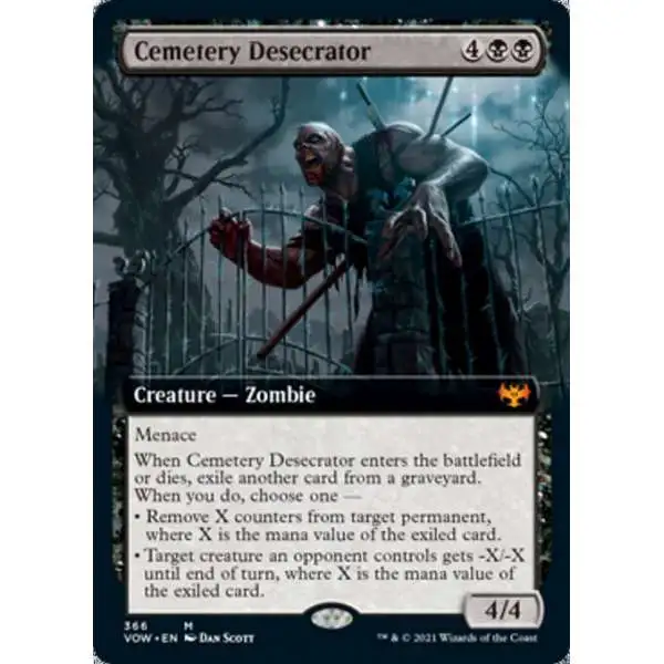 MtG Trading Card Game Innistrad: Crimson Vow Mythic Rare Cemetery Desecrator #366 [Extended Art]