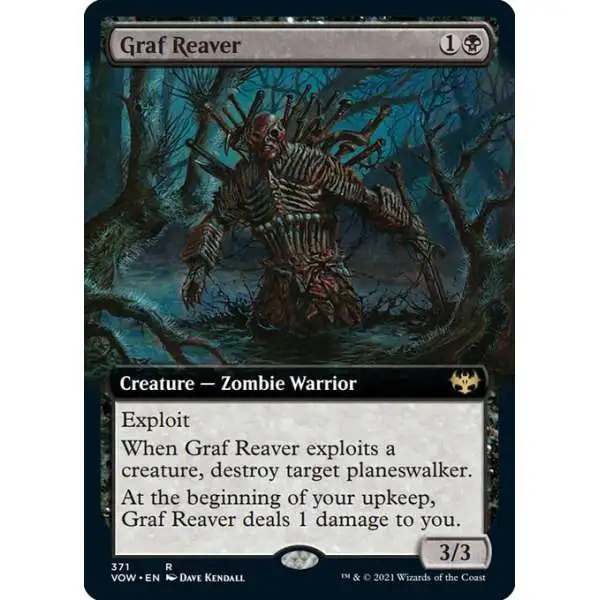 MtG Trading Card Game Innistrad: Crimson Vow Rare Graf Reaver #371 [Extended Art]