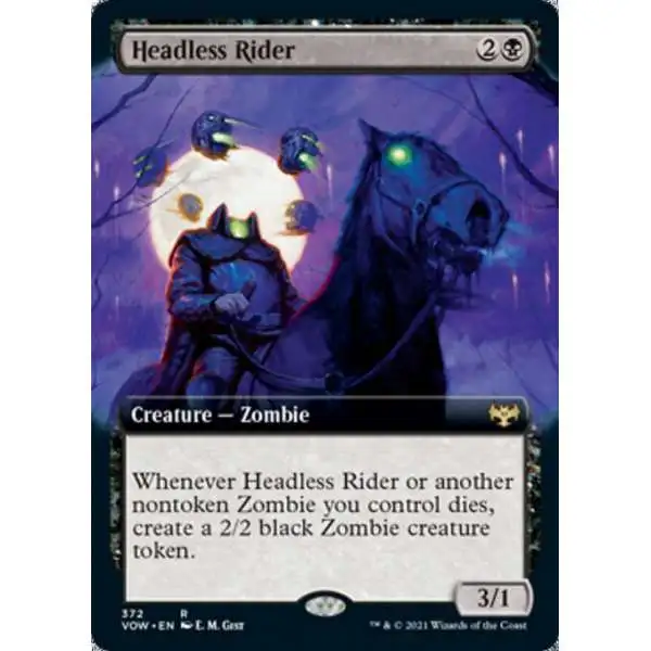 MtG Trading Card Game Innistrad: Crimson Vow Rare Headless Rider #372 [Extended Art]