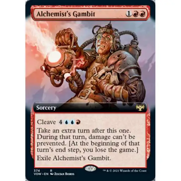 MtG Trading Card Game Innistrad: Crimson Vow Rare Alchemist's Gambit #374 [Extended Art FOIL]