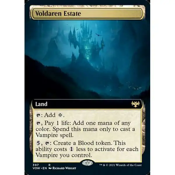 MtG Trading Card Game Innistrad: Crimson Vow Rare Voldaren Estate #397 [Extended Art]
