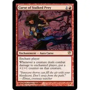 MtG Trading Card Game Innistrad Rare Curse of Stalked Prey #136