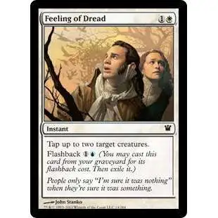 MtG Trading Card Game Innistrad Common Foil Feeling of Dread #14