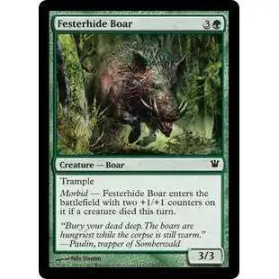 MtG Trading Card Game Innistrad Common Festerhide Boar #179