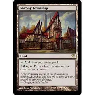 MtG Trading Card Game Innistrad Rare Gavony Township #239