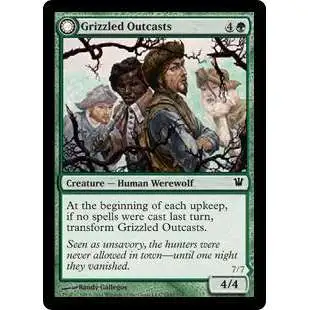MtG Trading Card Game Innistrad Common Grizzled Outcasts / Krallenhorde Wantons #185