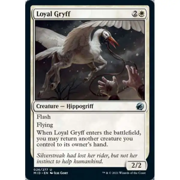 MtG Trading Card Game Innistrad: Midnight Hunt Uncommon Loyal Gryff #26