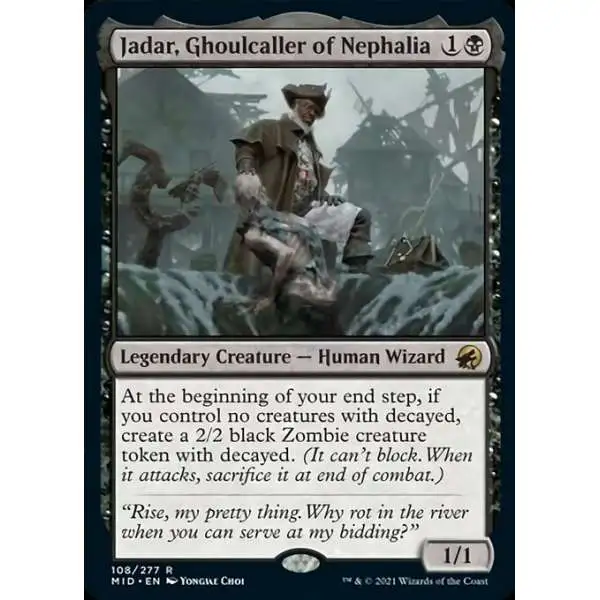 MtG Trading Card Game Innistrad: Midnight Hunt Rare Jadar, Ghoulcaller of Nephalia #108
