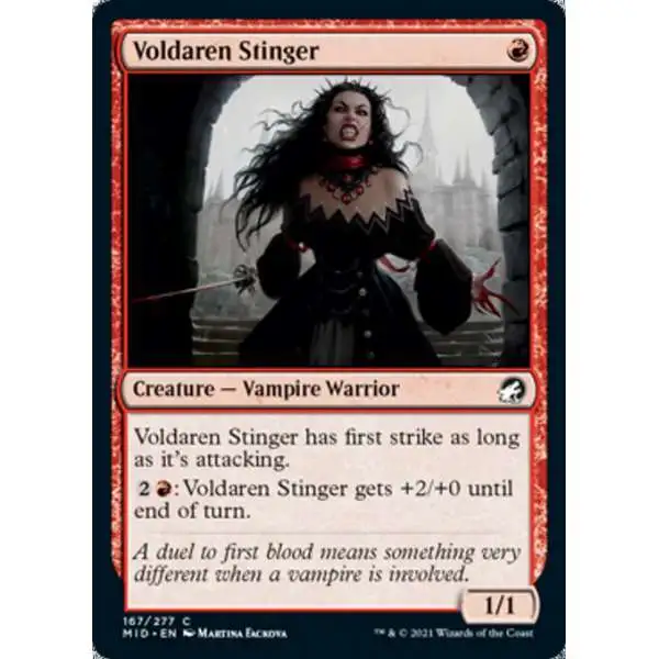 MtG Trading Card Game Innistrad: Midnight Hunt Common Voldaren Stinger #167
