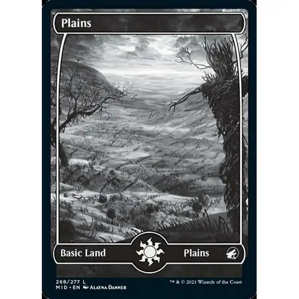 MtG Trading Card Game Innistrad: Midnight Hunt Common Plains #268