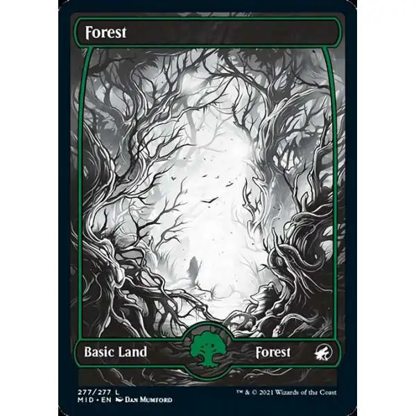 MtG Trading Card Game Innistrad: Midnight Hunt Common Forest #277