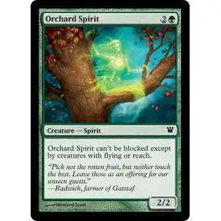 MtG Trading Card Game Innistrad Common Foil Orchard Spirit #198
