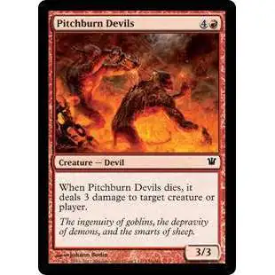 MtG Trading Card Game Innistrad Common Pitchburn Devils #156