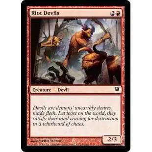 MtG Trading Card Game Innistrad Common Riot Devils #160