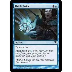 MtG Trading Card Game Innistrad Common Think Twice #83