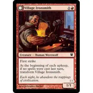 MtG Trading Card Game Innistrad Common Village Ironsmith / Ironfang #168