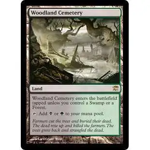 MtG Trading Card Game Innistrad Rare Foil Woodland Cemetery #249