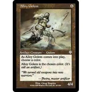 MtG Invasion Uncommon Alloy Golem #297
