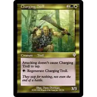 MtG Invasion Uncommon Charging Troll #239