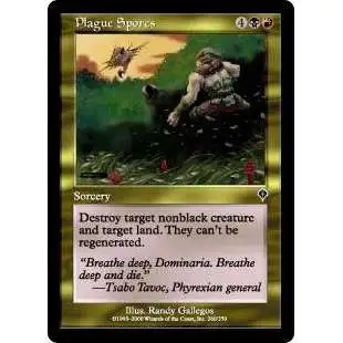 MtG Invasion Common Plague Spores #260 [Moderately Played FOIL] [Moderately Played]