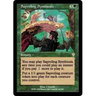 MtG Invasion Rare Saproling Symbiosis #209