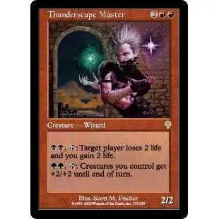 MtG Invasion Rare Thunderscape Master #175