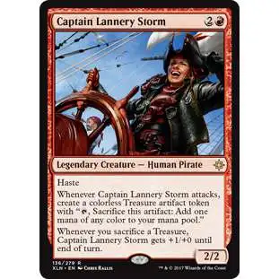 MtG Trading Card Game Ixalan Rare Captain Lannery Storm #136