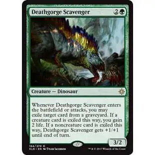 MtG Trading Card Game Ixalan Rare FOIL Deathgorge Scavenger #184