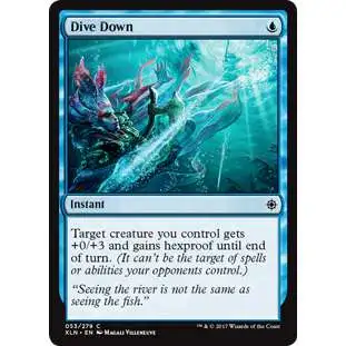 MtG Trading Card Game Ixalan Common Foil Dive Down #53