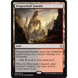 MtG Trading Card Game Ixalan Rare Foil Dragonskull Summit #252