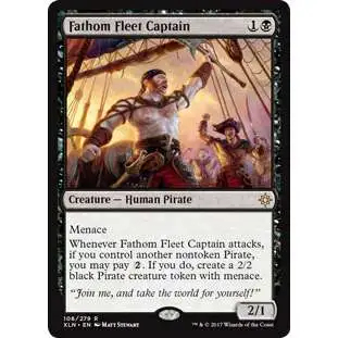 MtG Trading Card Game Ixalan Rare Foil Fathom Fleet Captain #106