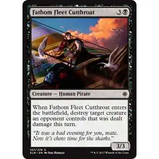 MtG Trading Card Game Ixalan Common Fathom Fleet Cutthroat #107