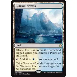 MtG Trading Card Game Ixalan Rare Glacial Fortress #255