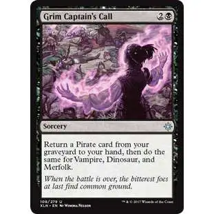 MtG Trading Card Game Ixalan Uncommon Foil Grim Captain's Call #108