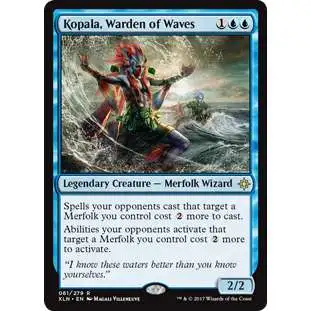MtG Trading Card Game Ixalan Rare Kopala, Warden of Waves #61