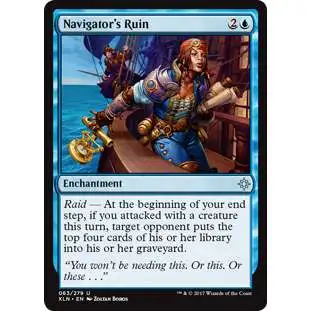 MtG Trading Card Game Ixalan Uncommon Foil Navigator's Ruin #63