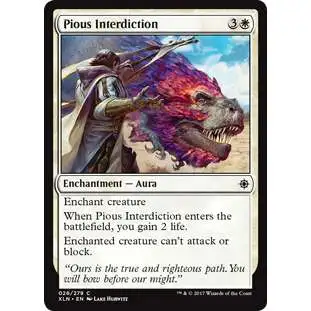 MtG Trading Card Game Ixalan Common FOIL Pious Interdiction #26