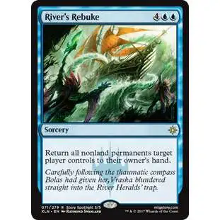 MtG Trading Card Game Ixalan Rare River's Rebuke #71