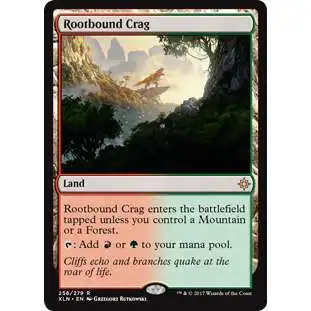 MtG Trading Card Game Ixalan Rare Rootbound Crag #256