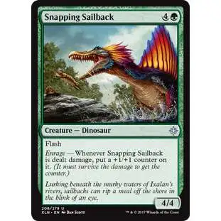 MtG Trading Card Game Ixalan Uncommon Snapping Sailback #208