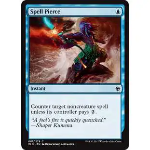 MtG Trading Card Game Ixalan Common Spell Pierce #81