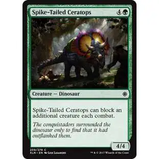 MtG Trading Card Game Ixalan Common Foil Spike-Tailed Ceratops #209