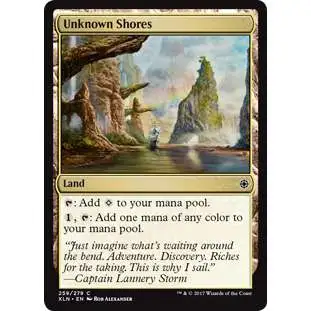MtG Trading Card Game Ixalan Common Foil Unknown Shores #259