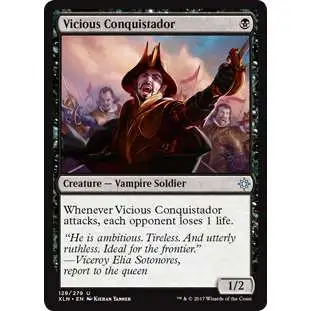 MtG Trading Card Game Ixalan Uncommon Vicious Conquistador #128
