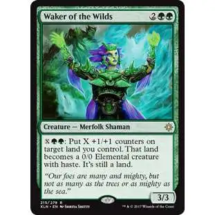 MtG Trading Card Game Ixalan Rare Waker of the Wilds #215