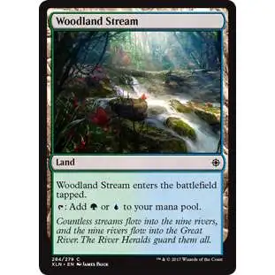 MtG Trading Card Game Ixalan Common Woodland Stream #284