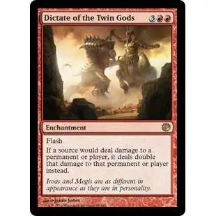 MtG Journey Into Nyx Rare Foil Dictate of the Twin Gods #93