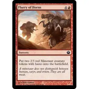 MtG Journey Into Nyx Common Flurry of Horns #96