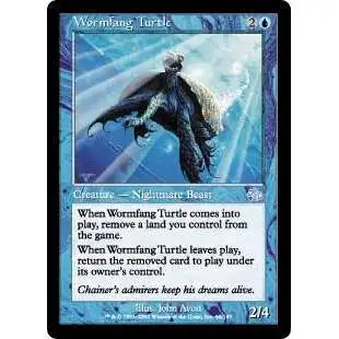 MtG Judgment Uncommon Foil Wormfang Turtle #60 [Moderately Played]